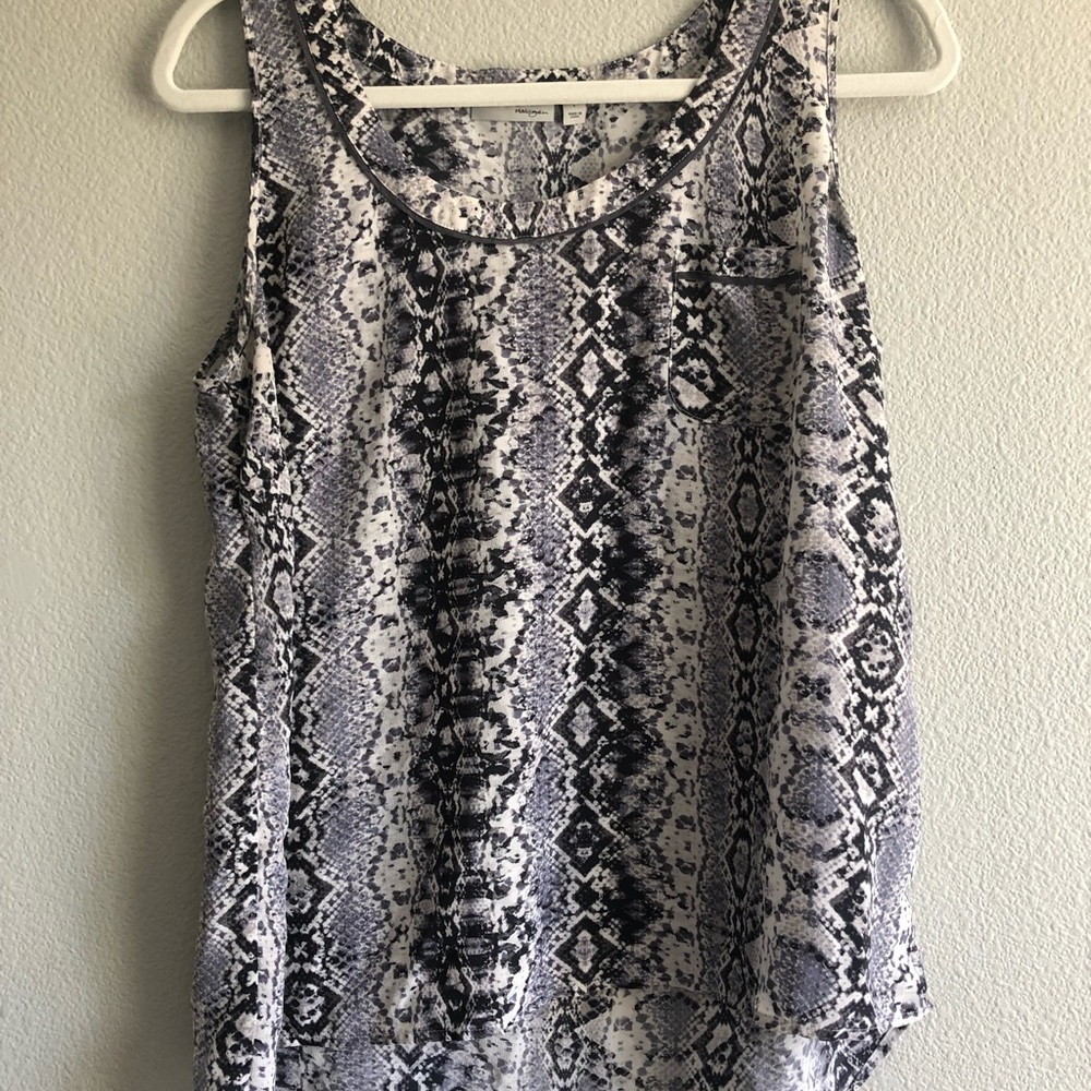 Large snake skin pattern Halogen blouse